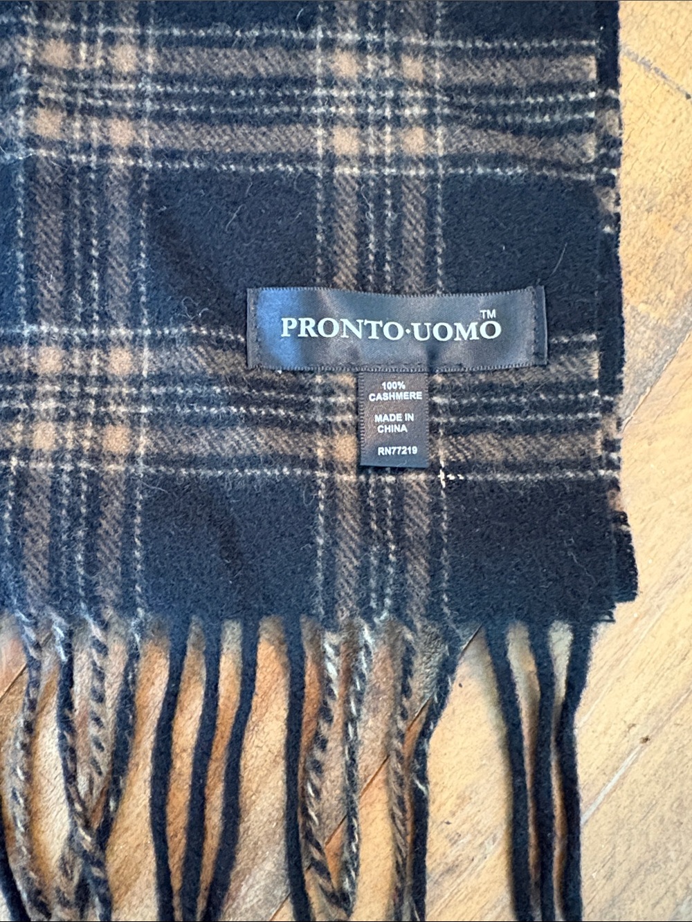 Pronto uomo 100% cashmere scarf